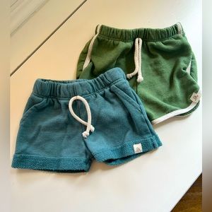Lulu + Roo Shorts Blue & Green Pair